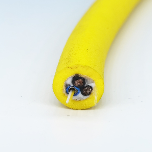 2 core SM fiber optic + 2 core power ROV Tether